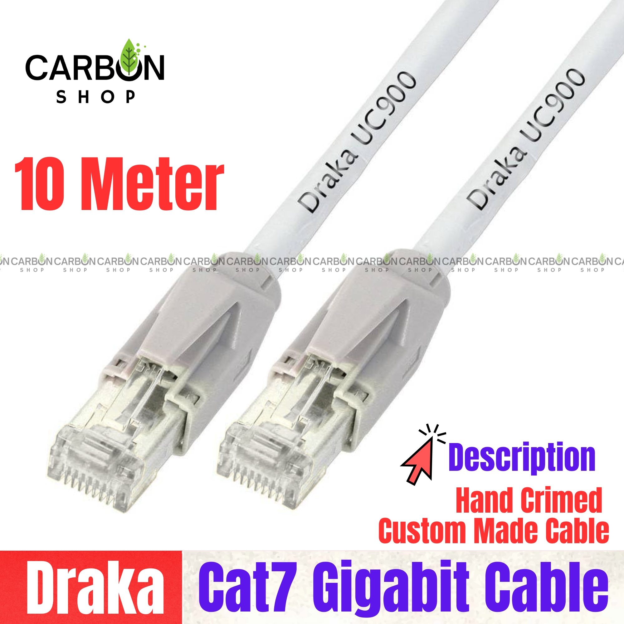 Picture of 10 Meter Cat7 Ethernet Cable Lan Cable 10Gbps High Speed RJ45 Networking Ethernet Lan Network Cord Cable Lead Ready Cable - High-Speed Internet Connectivity With Cat 7 Cable For Router Modem Computer PC And Laptops PS3 PS4