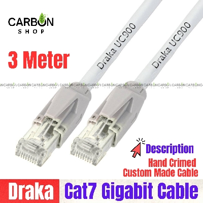 Picture of 3 Meter Cat7 Ethernet Cable Lan Cable 10Gbps High Speed RJ45 Networking Ethernet Lan Network Cord Cable Lead Ready Cable - High-Speed Internet Connectivity With Cat 7 Cable For Router Modem Computer PC And Laptops PS3 PS4
