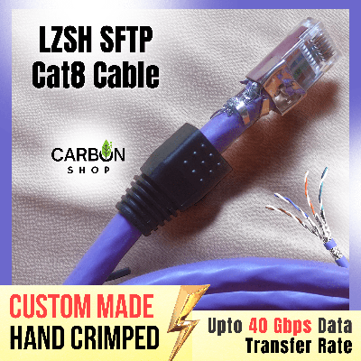 Picture of 5 Meter Ethernet Cable Cat8 Cable 40Gbps 2000Mhz Pure Copper Internet Ethernet Network 23AWG RJ45 Shielded Indoor LAN Cat 8 Cable SFTP Ethernet Cat-8 Cable CAT8 40Gbps 2000MHz for Gaming, Router, PC, PS4 - High Speed Reliable and Stable Connectivity