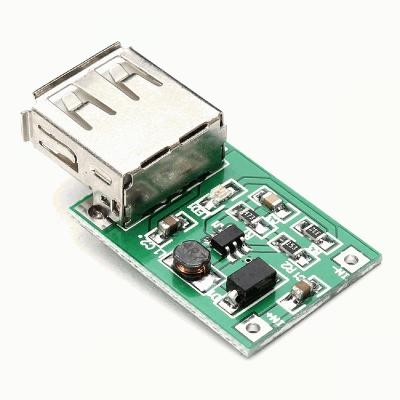 Picture of USB Mobile Power Supply Module DC-DC 2V-5V to 5V 1200MA 1.2A Step-Up Boost - Green