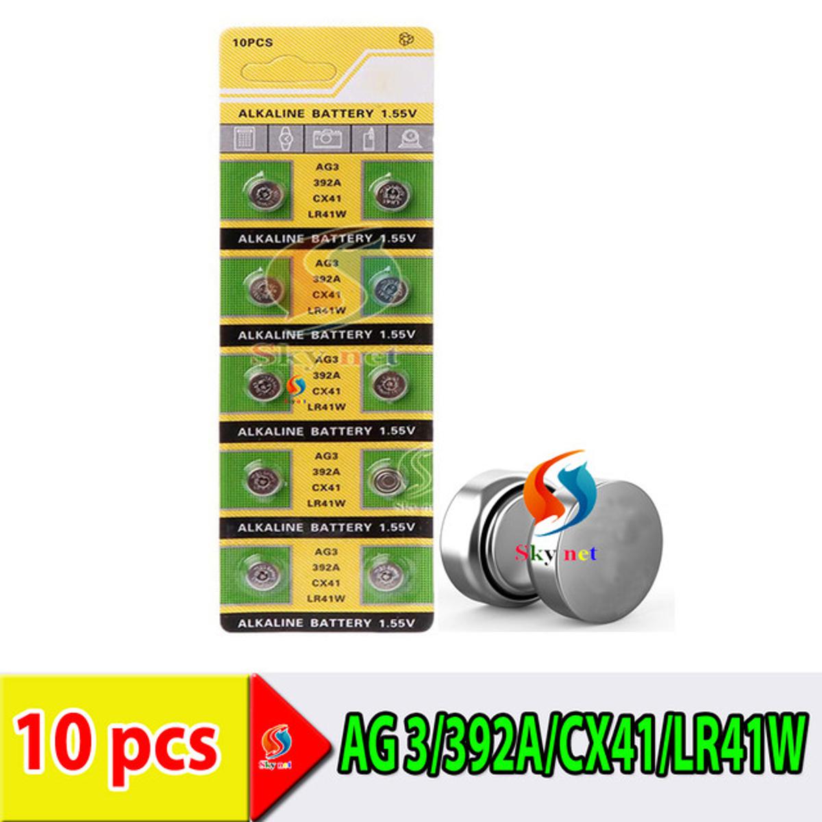 Picture of LR41/392A/AG3 Alkaline Battery - 10Pcs