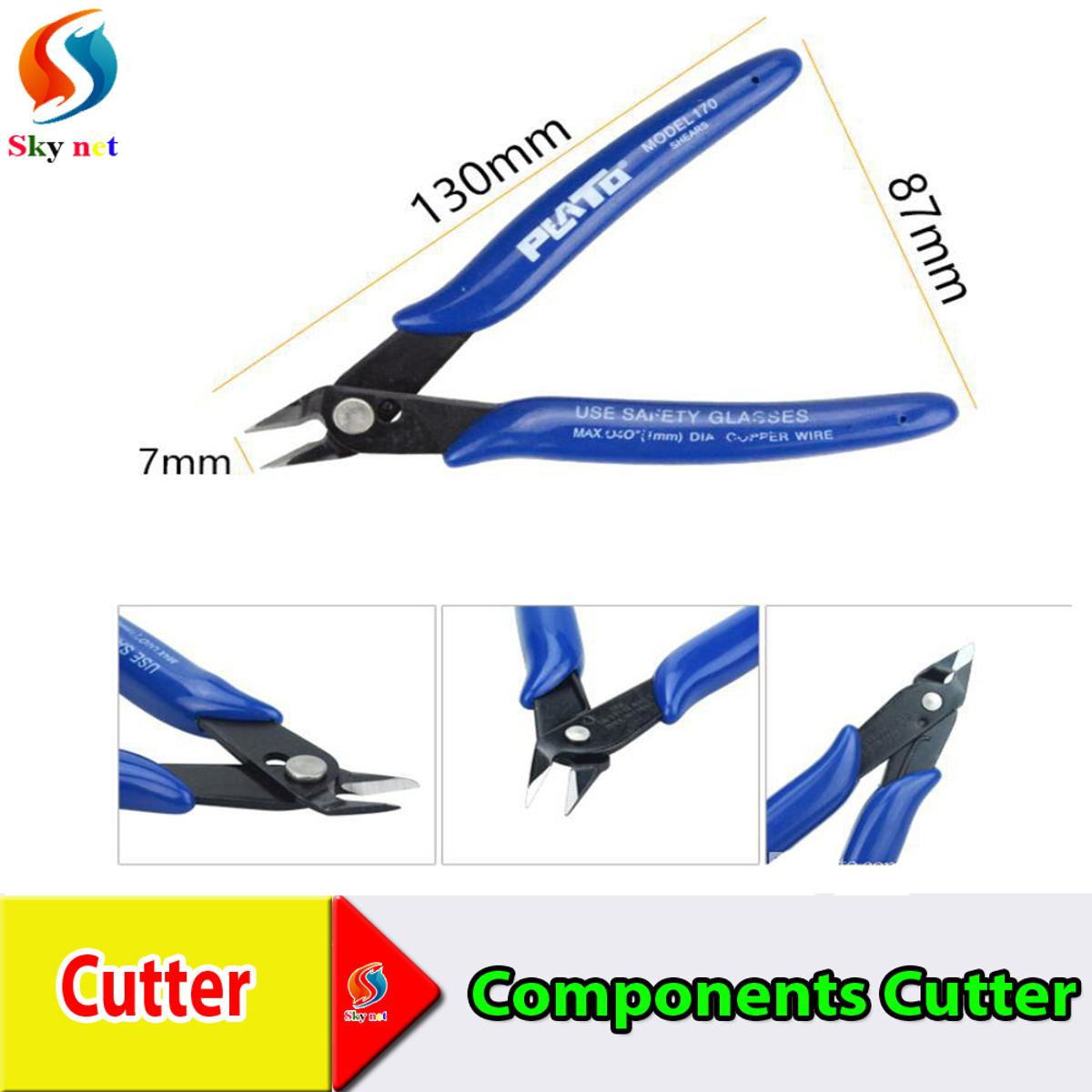 Picture of Electrical Component Wire Cable Cutters Cutting Side Snips Flush Pliers Nipper Anti-slip Rubber Mini Diagonal Pliers Hand Tools