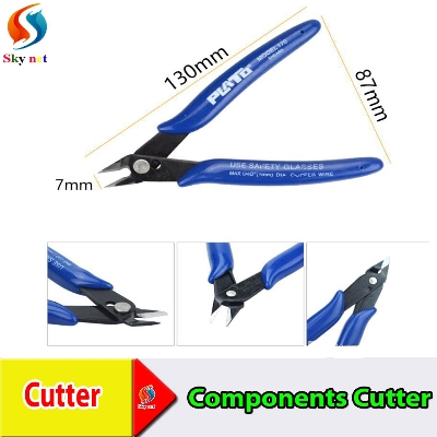 Picture of Electrical Component Wire Cable Cutters Cutting Side Snips Flush Pliers Nipper Anti-slip Rubber Mini Diagonal Pliers Hand Tools
