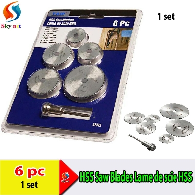 Picture of Mini Circular Saw Blade Set HSS Cutting Disc Rotary Diamond Saw Blade Silver Cutting Discs Tool Accessories Compatialble for Shank For Dremel Drill Fit Rotary Tool- Wood Plastic Aluminum