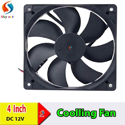 Picture of Dc 12v cooling Fan Ventilator Fan low Noise Axial Fan 4 inch use for computer pc cpu caseing Exhast Fan circulation on Fan of W1209 XH -M-452 Egg Incubator (4 Inch)