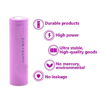 Picture of 18650 Lithium-ion Power Bank Battery 3.7V 1200mAh 26F Rechargeable Good Quality for DIY Power Bank LED Torch Toys