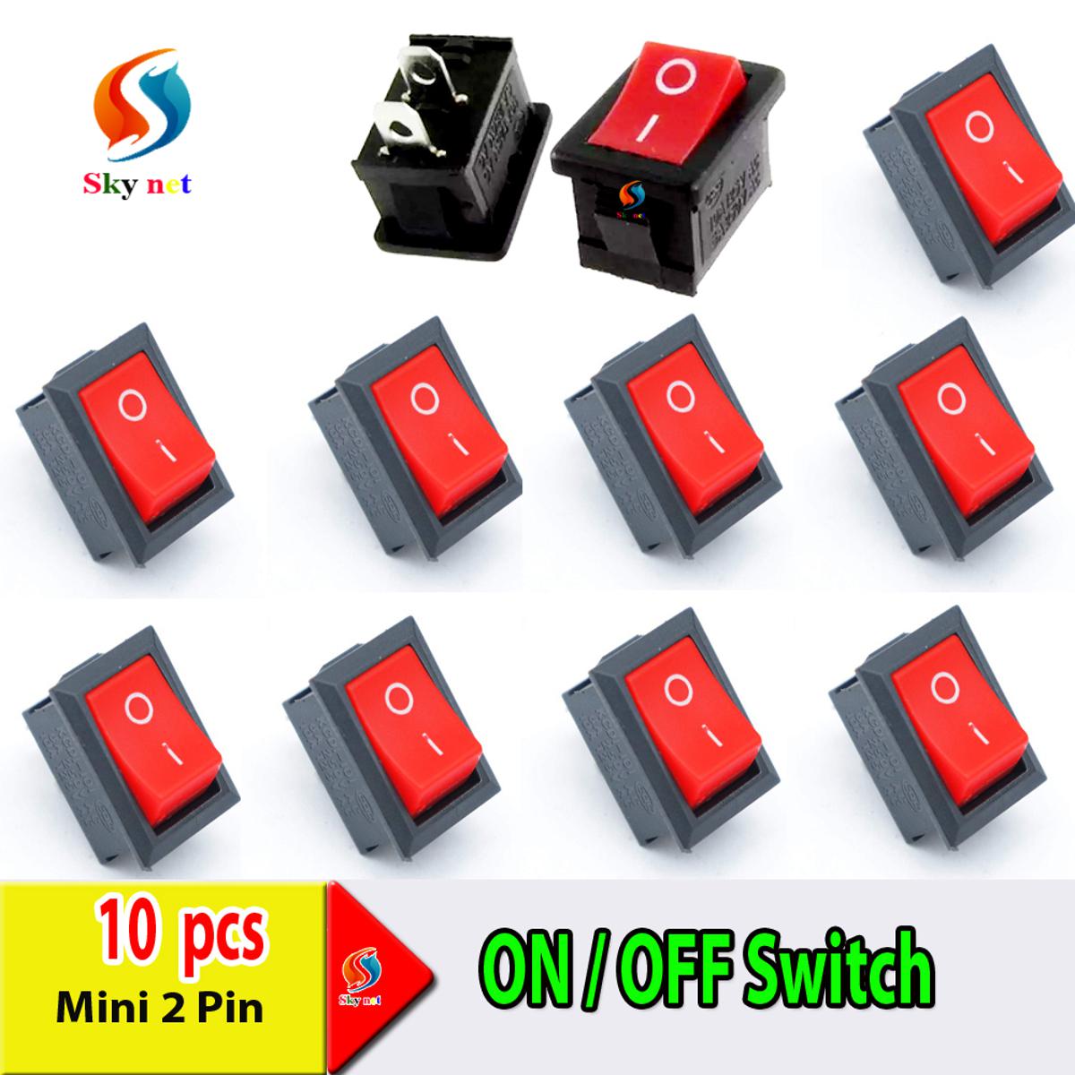 Picture of 10 Pc  Electronics Mini 2 Pin SPST on/OFF Switch for Electronic Circuit PCB for Project or Experiment