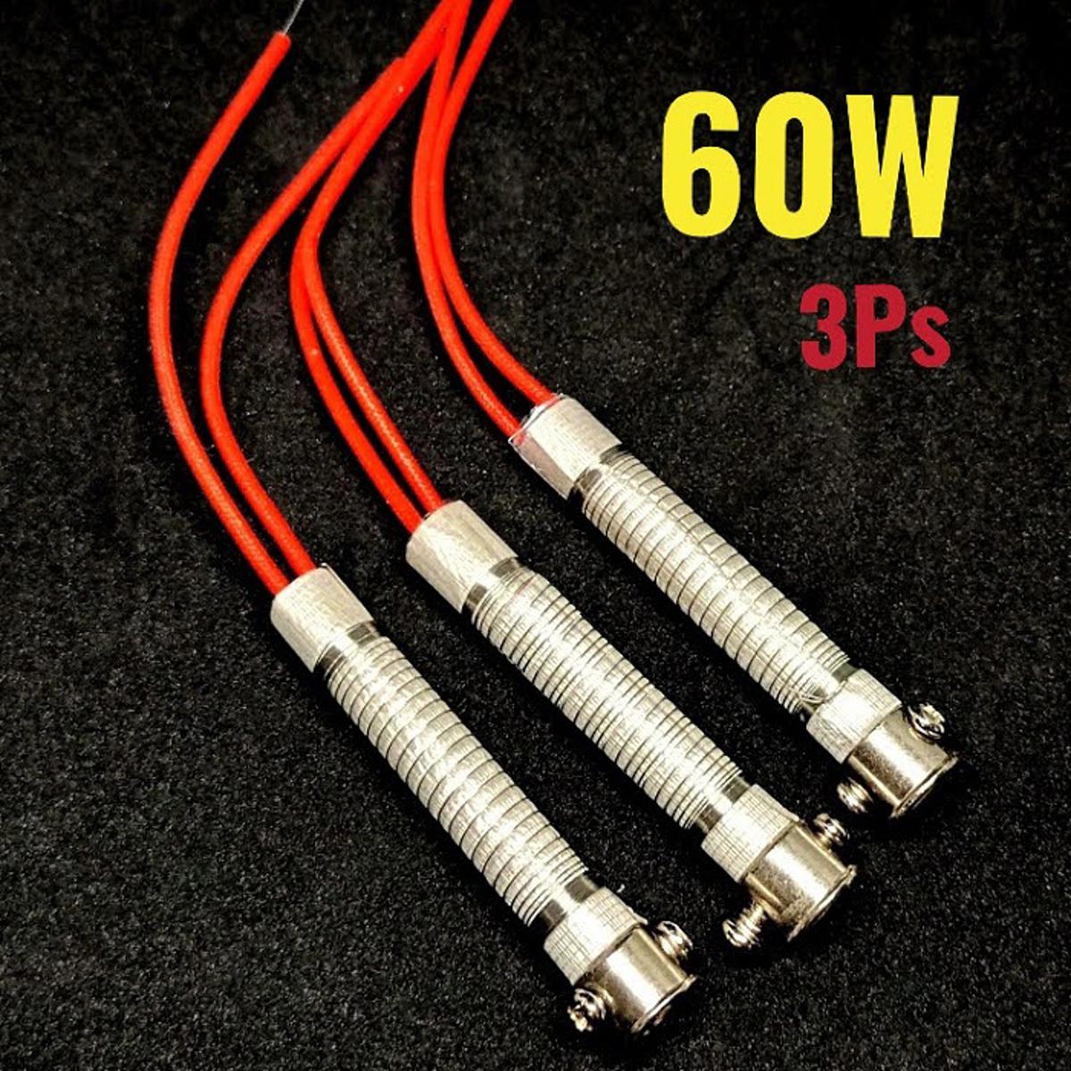 Picture of 3pcs- 60W Soldering Iron Coil-60W Soldering Iron Coil AC 220v 60 Watt Soldering Iron Core Heating Element Replacement Spare Parts Welding Tool Electric Iron Core For 60W Tatal Bit Tip Inner