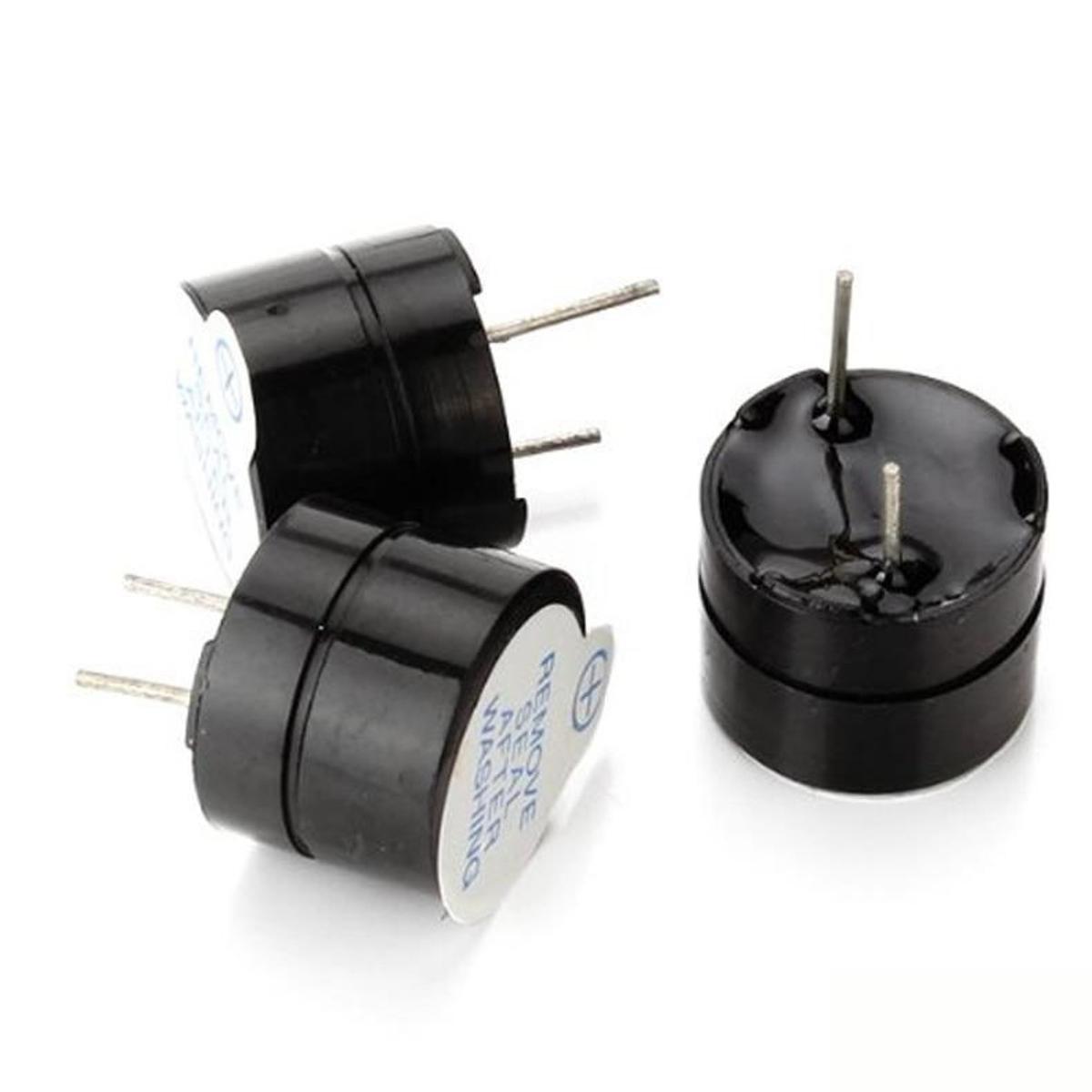 Picture of 3Pcs- Universal Mini Buzzer Piezoelectric 3V 5V 12V Magnetic 85dB Long Continuous Beep Tone