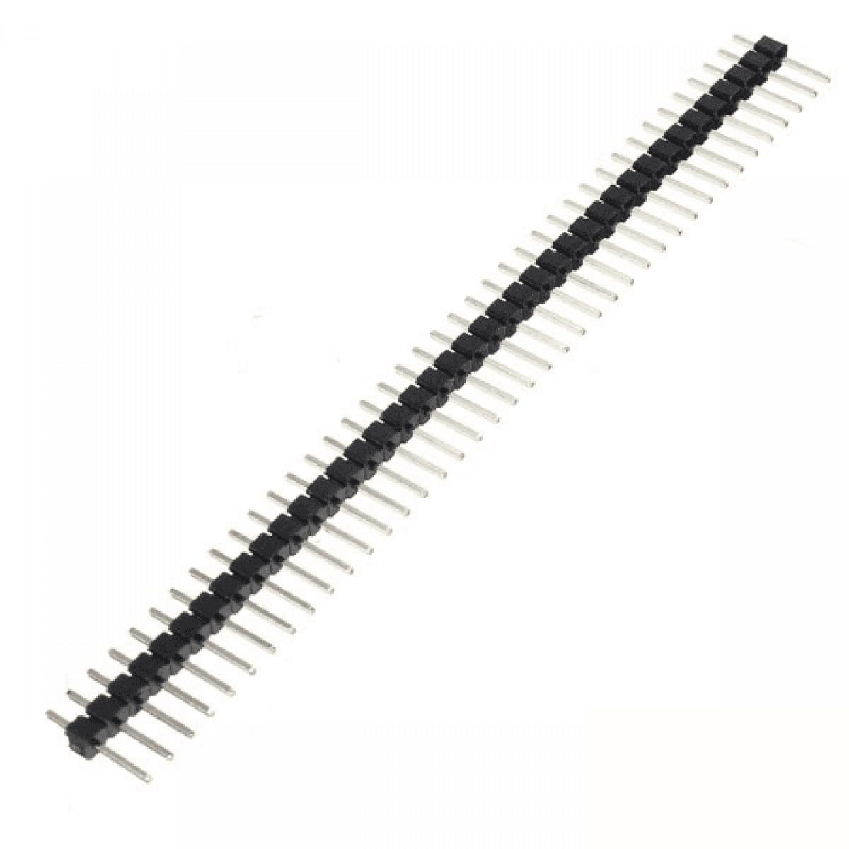 Picture of 2Pcs Male Header Pin 40×1 Straight Pins Single Row 2.54mm Pitch Pin Male Header Connector Strip For Electronics Project Breadboard Friendly