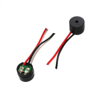Picture of 2pcs-Universal Mini Buzzer Piezoelectric DC 3V 5V 12V Magnetic 85dB Long Continuous Beep Tone With Connector & Cable High Quality