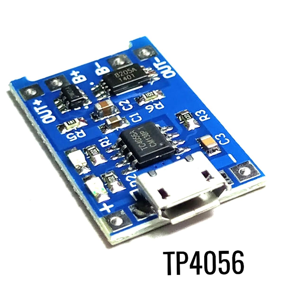 Picture of Fast-Charge with 5V 1A Micro USB 18650 Battery Charger Module + Protection: Keep Your Batteries Safely Powered - Battery