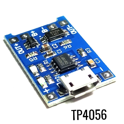 Picture of Fast-Charge with 5V 1A Micro USB 18650 Battery Charger Module + Protection: Keep Your Batteries Safely Powered - Battery