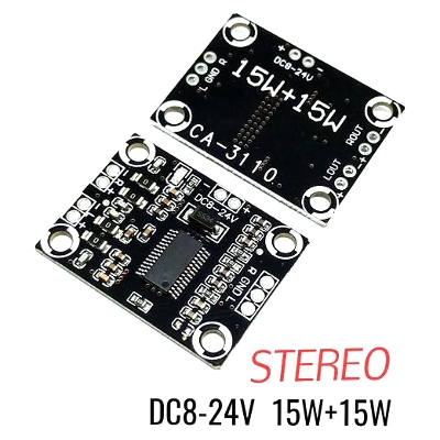 Picture of Ca-3110 Digital Amplifier Audio Board 2X15W Stereo Class D Tpa3110 Ca3110 Dc 8-18V - Solar Panel