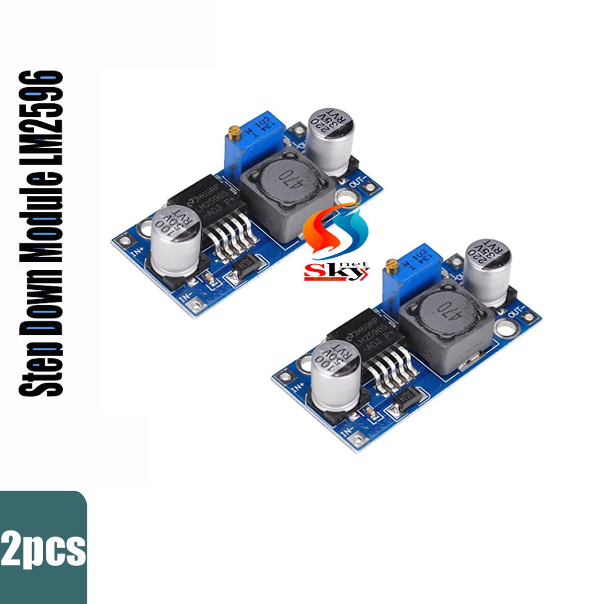 Picture of 2pcs-LM2596 DC Step-down Adjustable Power DC Voltage Converter 3V-35V