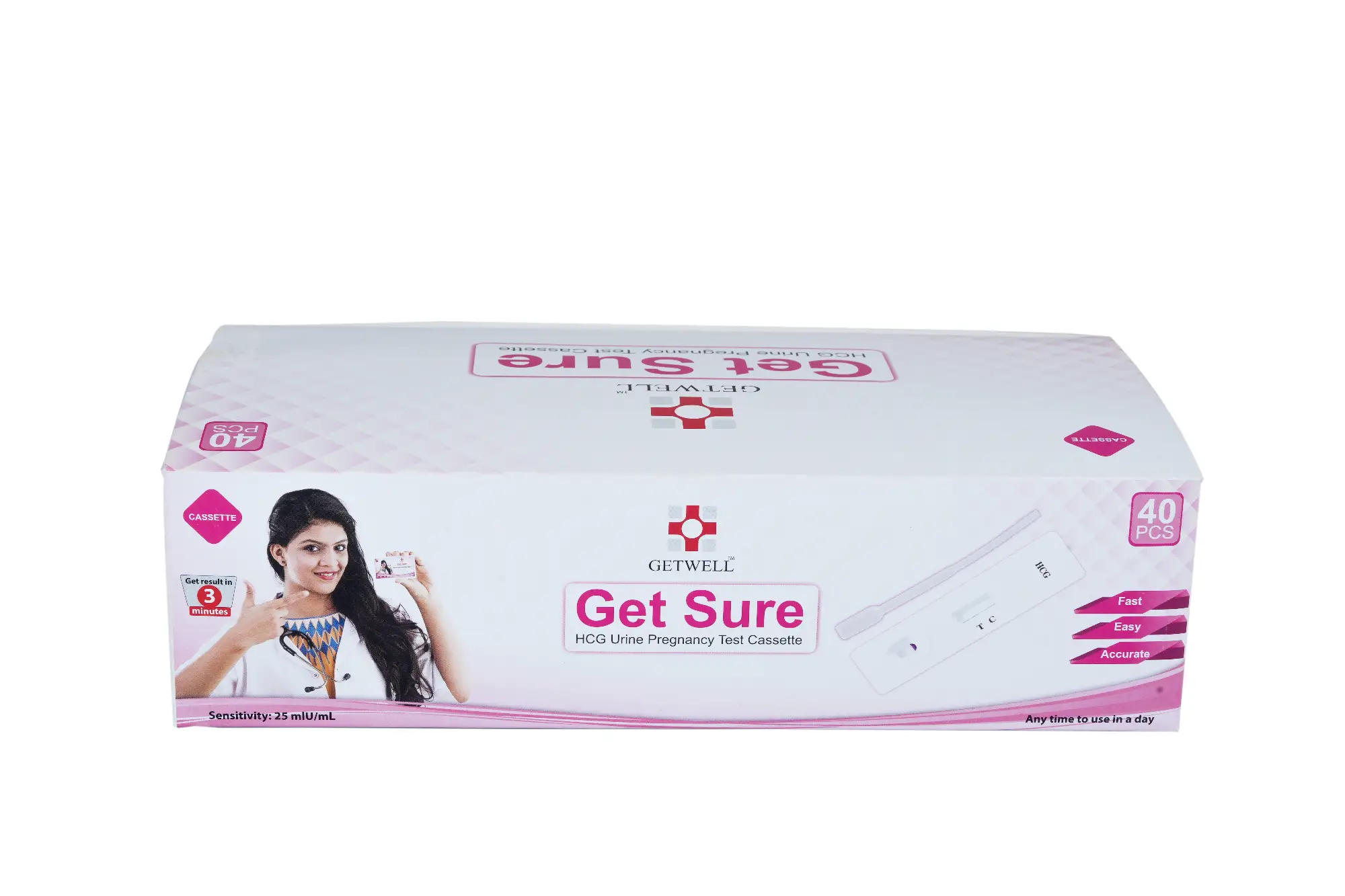 Picture of HCG PREGNANCY TEST CASSETTE (40 Pcs/Pack)