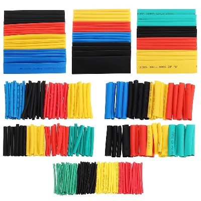 Picture of ready stock 328pcs Heat Shrink Insulation Shrinkable Tubing Wire Cable Tube Wrap Sleeve 2:1 Tube Polyolefin Kit