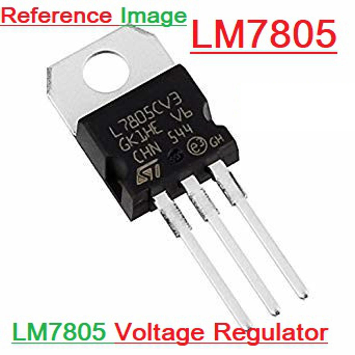 Picture of 2Pcs- A Class LM7805 L7805CV L7805 7805 5V 1.5A Voltage Regulator IC 3 Pin TO-220 Package Fixed 5V Positive Voltage Regulator IC Electrical Circuitry & Parts