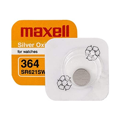 Picture of 1pcs-Maxell SR621SW / 364 1.55V Silver Oxide Button Cell Watch Battery