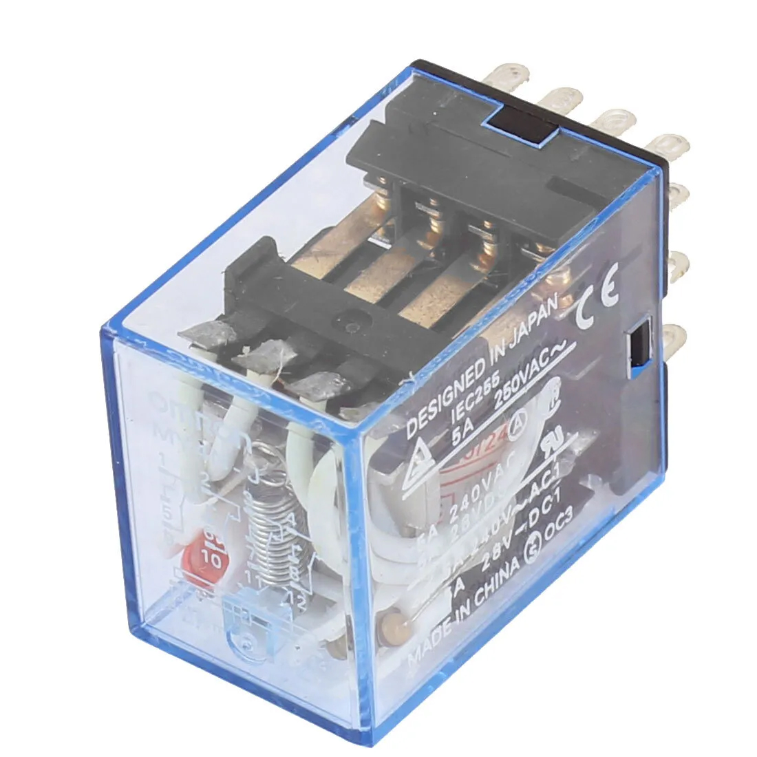 Picture of 14 pin AC 220V/240V Coil 14 Pin DPDT Power Electromagnetic Relay