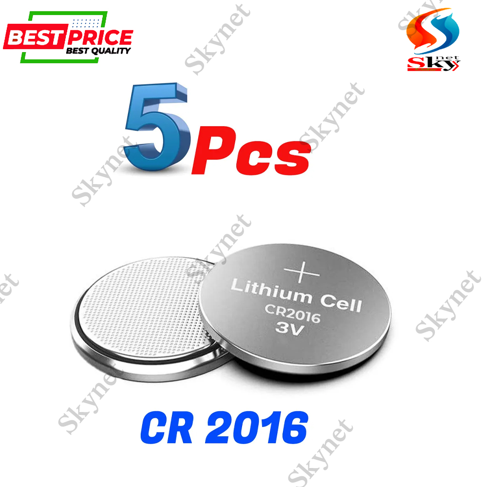 Picture of 5 pcs 2016 Lithium Coin Battery Use For Car or Bike Key Fobs, Remote Controls, Thermometers, Wireless Doorbells, Glucometers,