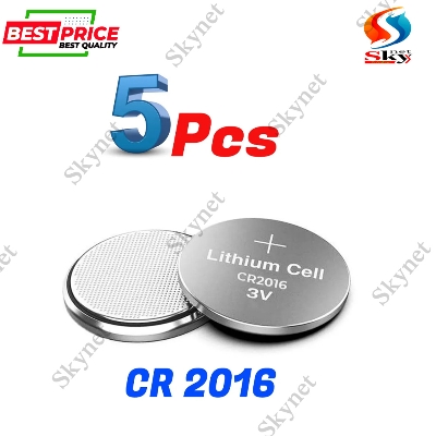 Picture of 5 pcs 2016 Lithium Coin Battery Use For Car or Bike Key Fobs, Remote Controls, Thermometers, Wireless Doorbells, Glucometers,