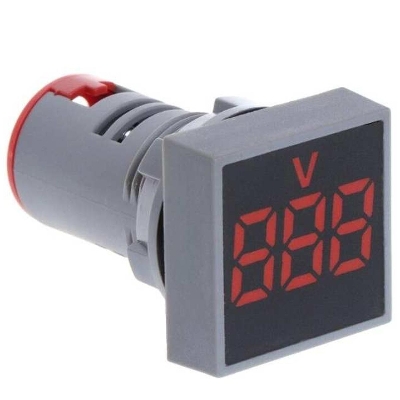 Picture of Voltmeter Square Panel Led Digital Voltage Meter Indicator Light Ad101-22Vms