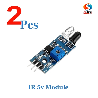 Picture of 2pc-IR Sensor, Infrared Obstacle Avoidance Sensor For Arduino Smart Car Robot