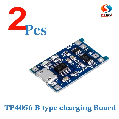 Picture of 2pcs-3.7V 4.2V 1A Micro USB 18650 Lithium Battery Charging Board Module Charger Modules TP 4056 - Enhanced Charging Solutions