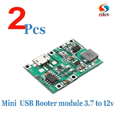 Picture of 2pcs-TC4056A USB Lithium Lipo 18650 Battery 3.7V-4.2V To 5V 9V 12V 24V Step Up Module Use DIY WPS Mini UPS Replace XL6009