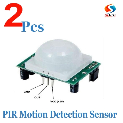 Picture of 2pcs-HC-SR501 PIR Motion Sensor IR Sensor Body Module Infrared for Arduino
