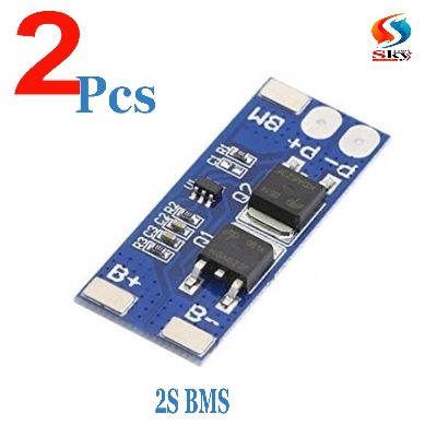 Picture of 2pcs-2s BMS Circuit Module 8.4v Li-Ion Battery Protection Board
