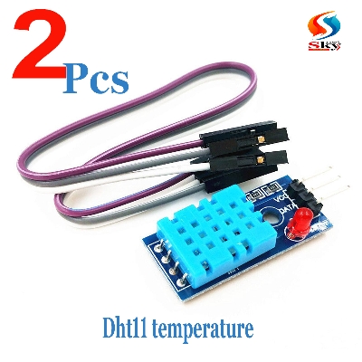 Picture of Temperature and Relative Humidity Sensor DHT11 Module with Cable