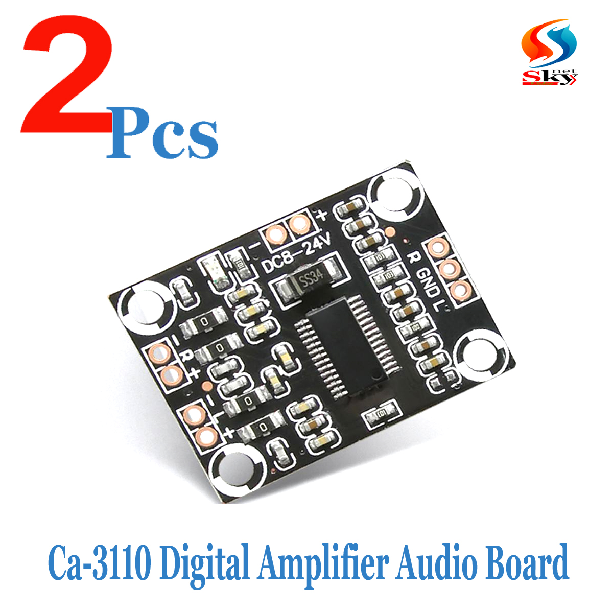 Picture of 2pcs-15W Stereo Audio Amplifier Board Class D TPA3110 For Multimedia speaker DVD players Game Machines Music instruments Similar Replace Pam8610 CA-3110