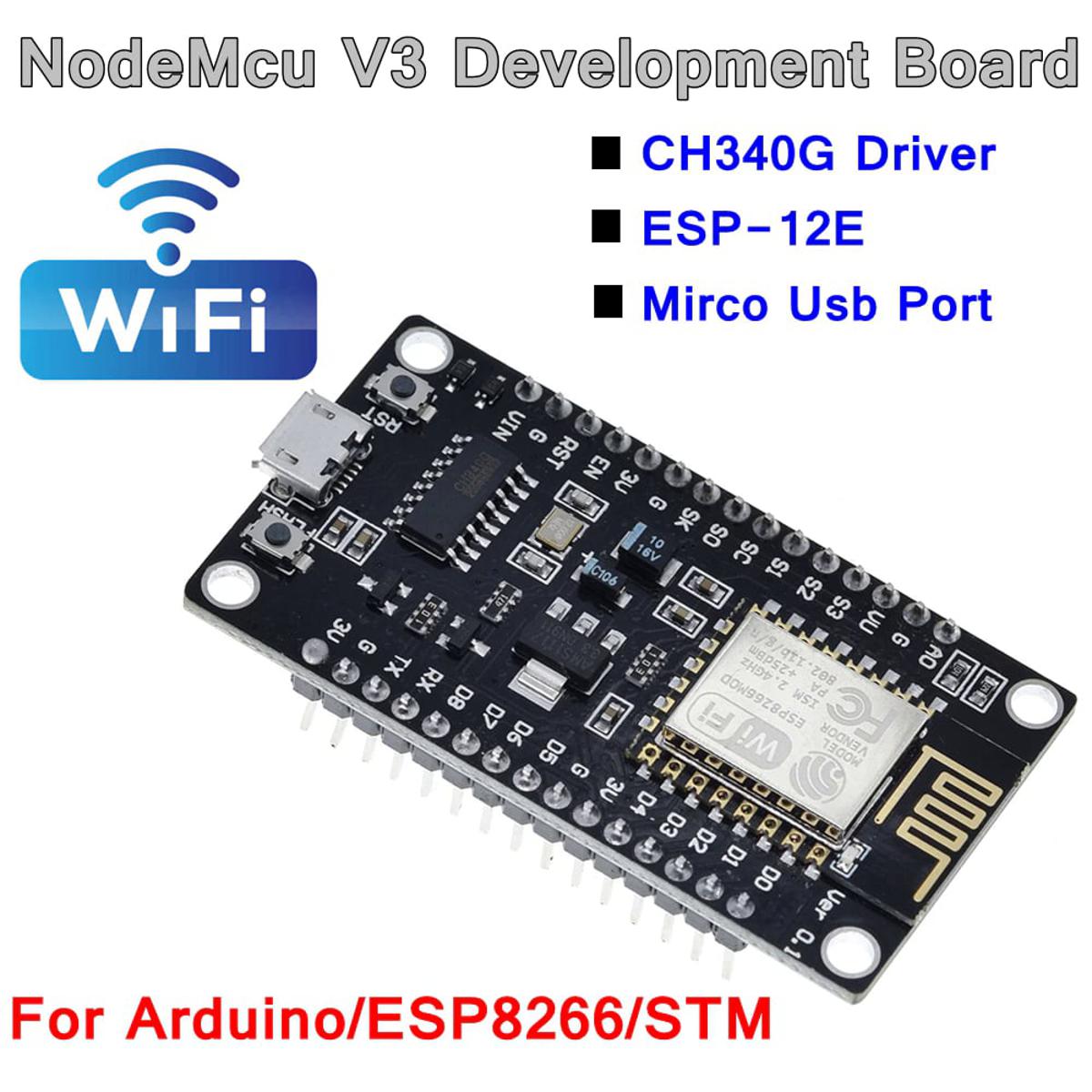 Picture of ESP8266 based Wireless module CH340 CH340G NodeMcu LoLin V3 V3 WIFI Internet of Things development board replace Arduino Uno R3 Arduino Mega