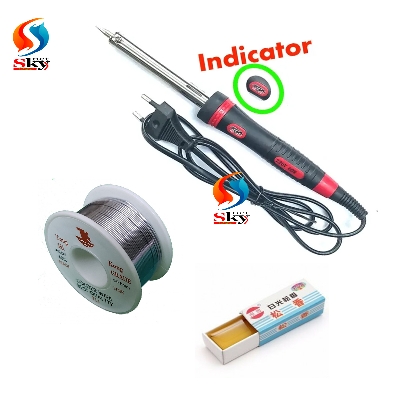 Picture of Soldering Tools Kit Combo (60W Iron + Soldering Ware + Rosin 3 In 1 - Soldering Iron - Master Soldering With Our Comprehensive Soldering Tools Kit
