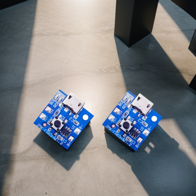 Picture of 2Pcs- 3 Step Fan Speed Control Mini Rechargeable Fan Circuit Battery 3.7V-4.2V