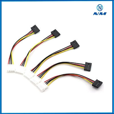 Picture of 5PCS SATA 15-PIN POWER ADAPTER LINE IDE 4P MALE TO SATA 15 PIN FEMALE POWER EXTENSION CABLE IDE TO SATA CONNECTOR