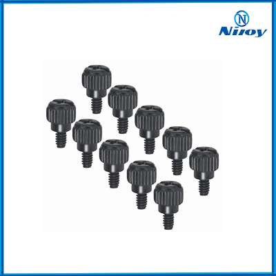 Picture of Thumb Screws PC Computer Case Thumbscrews Black Zinc for Hard Drive Computer Case Motherboard Fan Power Graphics 5 pcs