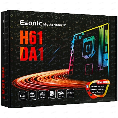 Picture of Esonic H61DA1 DDR-3 2nd/3rd Gen Processor Support  NVME Support Micro-ATX Motherboard