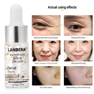 Picture of Lanbena Six Peptides Serum 24k Gold