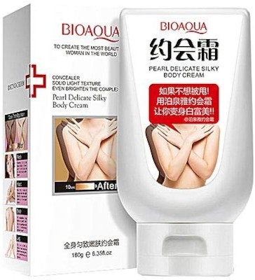 Picture of BIOAQUA Pearl Delicate Silky Body Cream  Feet Women Skin Care Natual Rejuvenates Nutrition Concealer 180g