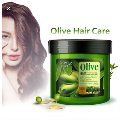 Picture of BIOAQUA Original Olive Hair Keratin Mask For Dry Damaged Hair-500gm