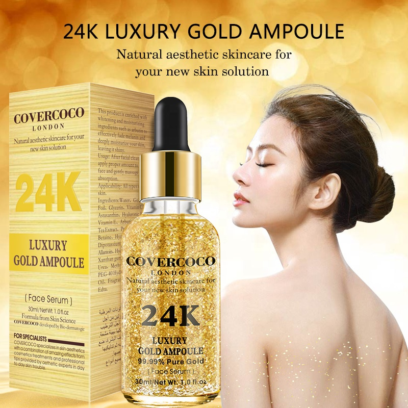 Picture of Luxury Anti Wrinkle Anti-aging Natural Lifting Moisturizing Face Lift Essential Oil 24k Gold Serum-30ml