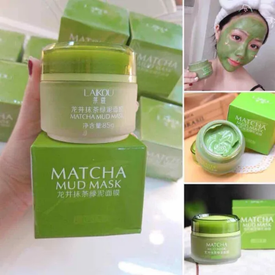 Picture of LAIKOU Matcha Mud Mask Facial Mask Cream Whitening- 85gm