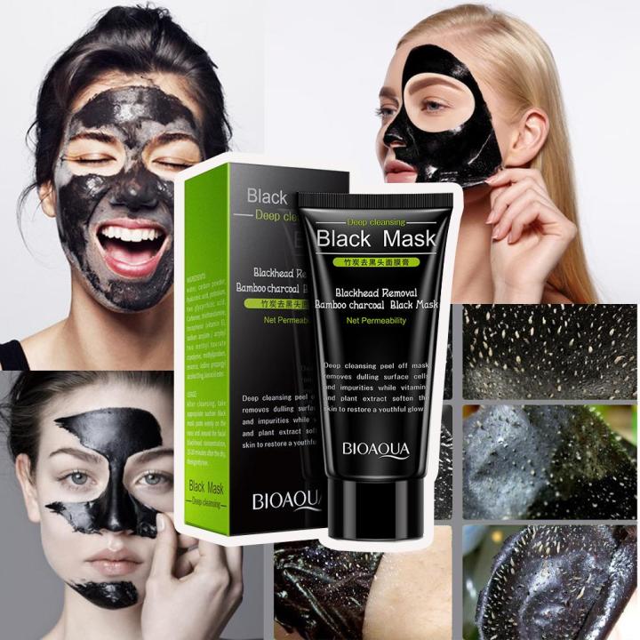 Picture of BioAqua Deep Cleansing Charcoal Black Facial Mask - 60gm
