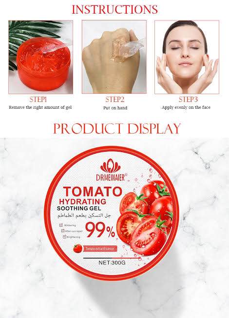 Picture of DRMEINAIER 99% Tomato Hydrating Soothing Gel (300g)
