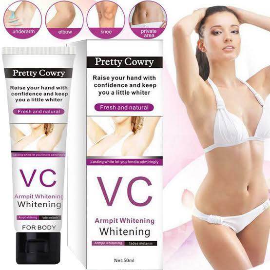 Picture of Pretty cowry VC Underarm Whitening Cream for Bikini Elbow Armpit Knee Dark Area Lightening-50gm