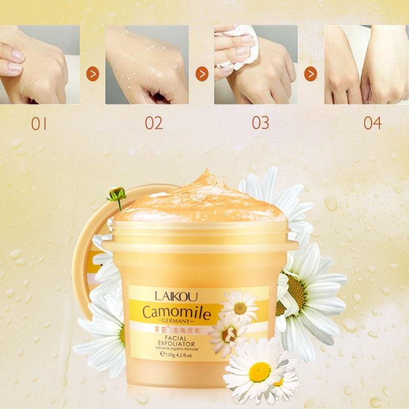 Picture of Laikou Exfoliating Face Body Scrub Cream Gel Foot Hand Facial Scrubs Organic Peeling Remove Horny Dead Skin Care Exfoliante Cleanser-120ml