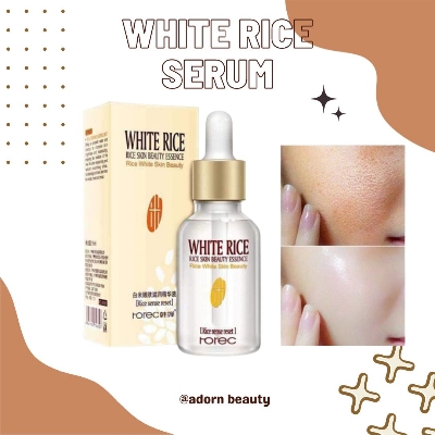 Picture of White Rice Serum Reduces Wrinkles and Lighten Dark Spots Pore Minimizer Anti- Aging Face Moisturizer Skin Lightening-15ml